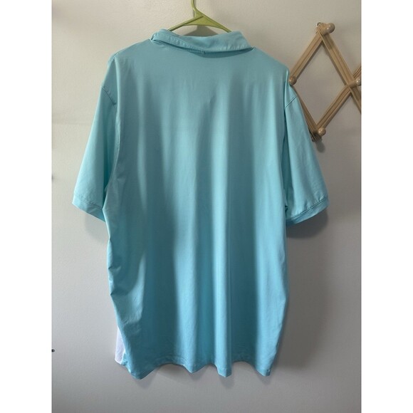 Nike Golf Men's Navy White Stripe Polo Shirt Tour Performance Dri-Fit Size XL - Picture 4 of 4